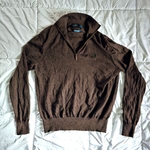 Polo By Ralph Lauren 100% Merino Wool Quarter Zip Sweater Size XL